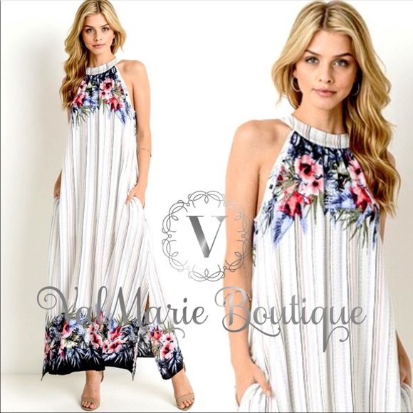 ValMarie Dresses & Skirts - 2 LEFT! Floral lined maxi dress